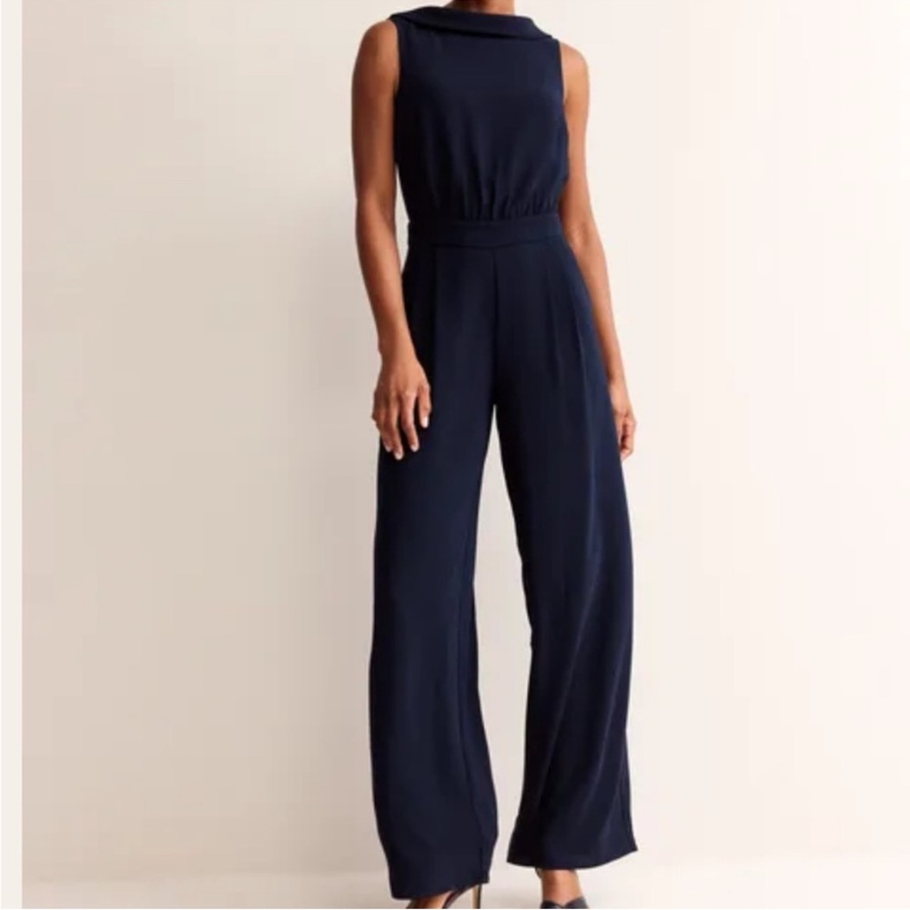 Boden Clarissa Navy Blue Jumpsuit 8R
